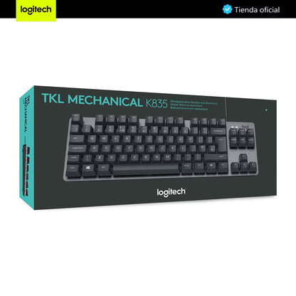 Teclado Mecánico Logitech K835 Tkl Con Switch Rojo / Inglés