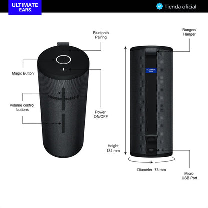 Ultimate Ears Boom 3, Parlante Bluetooth Impermeable