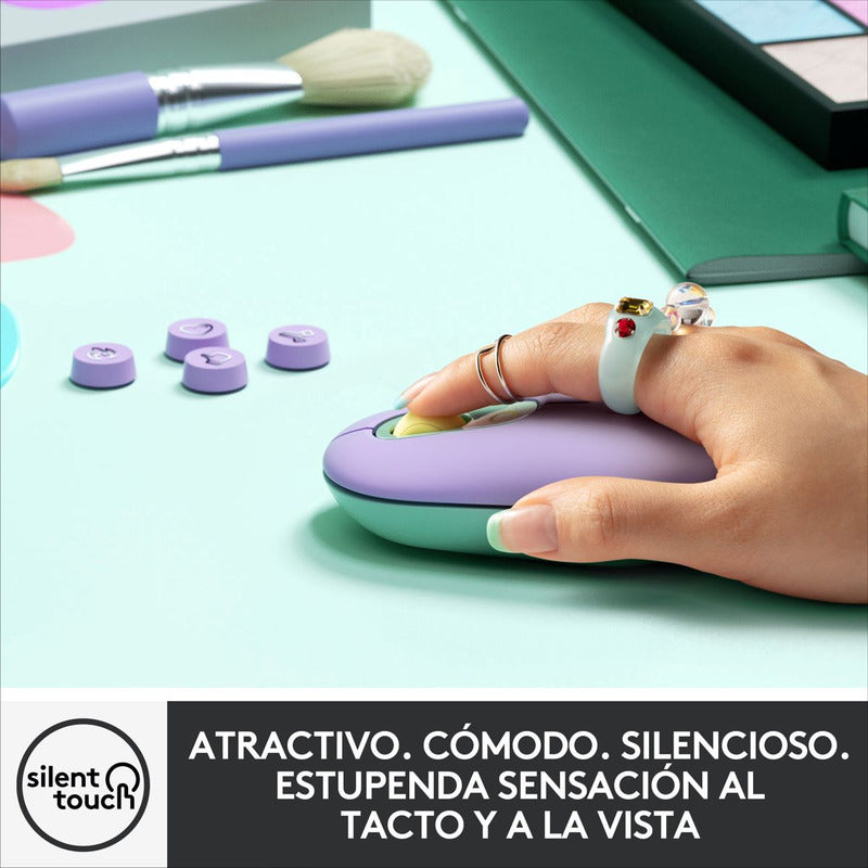 Mouse Inalámbrico Logitech Pop Daydream Con Botón Emojis