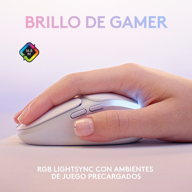 Mouse Inalámbrico Logitech G705 Aurora Collection Lightspeed
