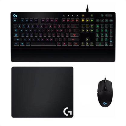 Logitech Gaming: Teclado G213 + Mouse G203 + Pad Mouse G240