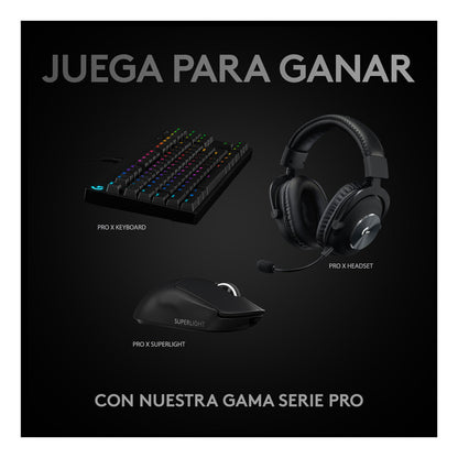 Mouse Gamer Inalámbrico Logitech G Pro X Superlight, Negro