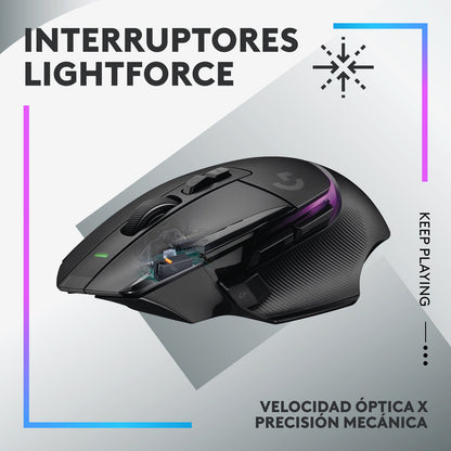 Mouse Gamer Logitech G502 X Plus Rgb Inalámbrico Hero 25k