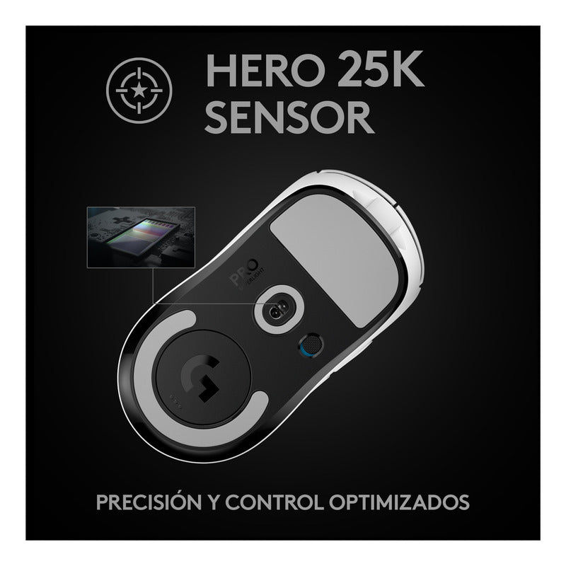 Mouse Gamer Inalámbrico Logitech G Pro X Superlight, Blanco