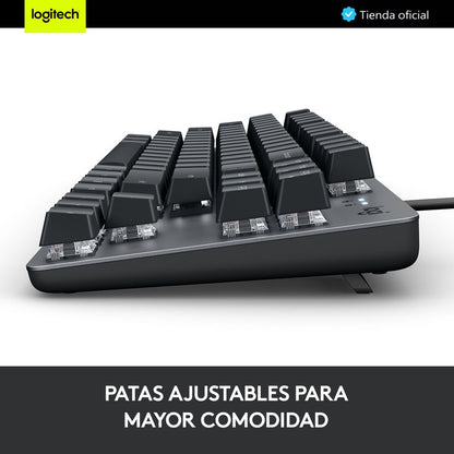 Teclado Mecánico Logitech K835 Tkl Con Switch Rojo / Inglés