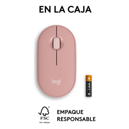 Mouse Logitech Pebble 2 M350s, Bluetooth Multidispositivo