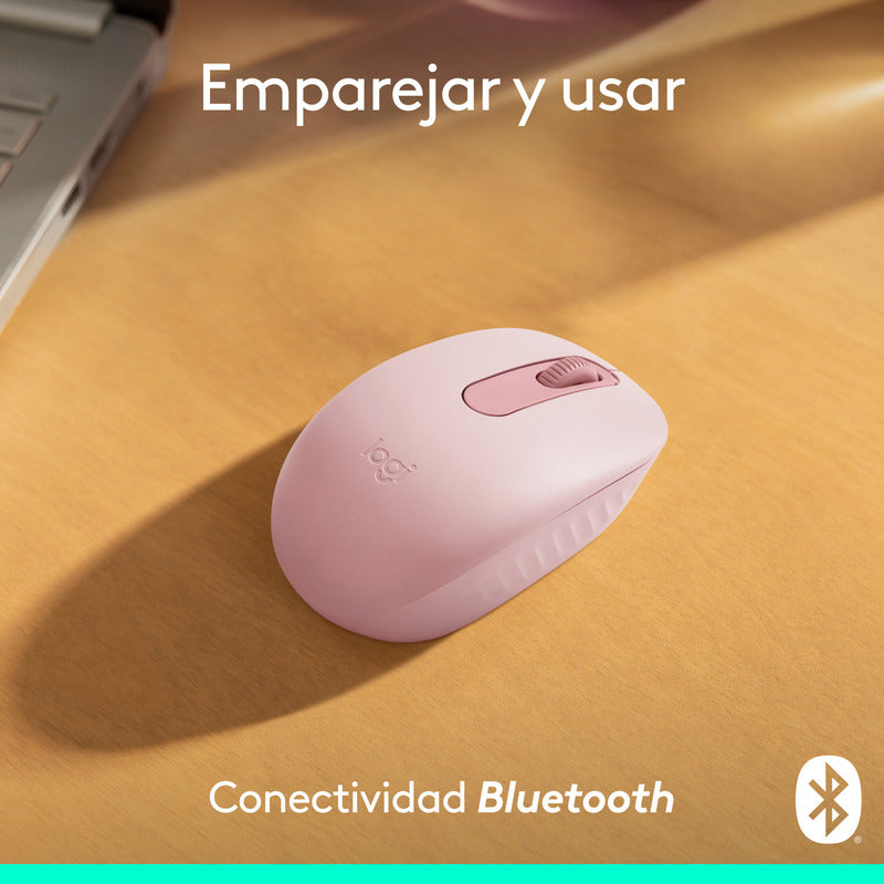 Mouse Inalámbrico Bluetooth Logitech M196, Rosa