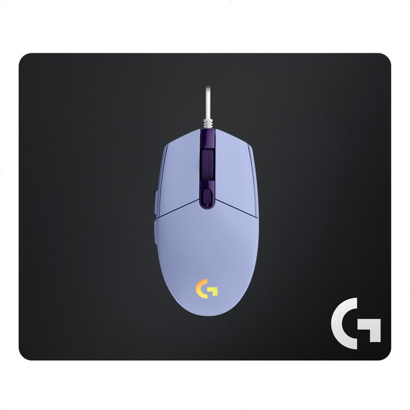 Combo Gamer Logitech Mouse G203 Lila + Pad Mouse G240