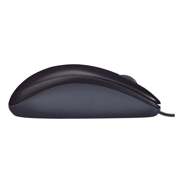 Mouse Comodo Mouse Óptico Logitech M90 con Cable USB Cómodo Diseño Ambidiestro - Ne ...