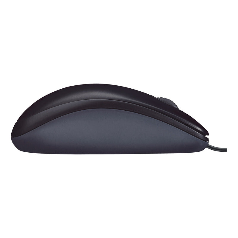 Mouse Usb Con Cable Logitech M90, Cómodo Diseño Ambidiestro