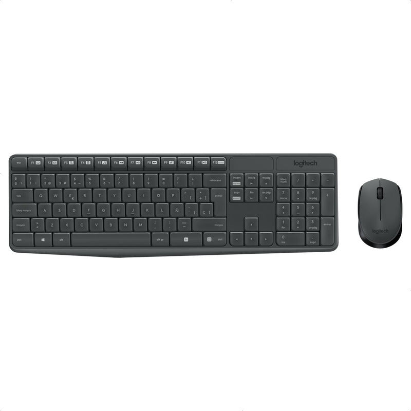 Combo Inalámbrico Logitech Mk235, Teclado Multimedia Y Mouse