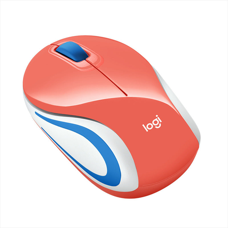 Mouse Inalámbrico Mini De Bolsillo Logitech M187, Coral