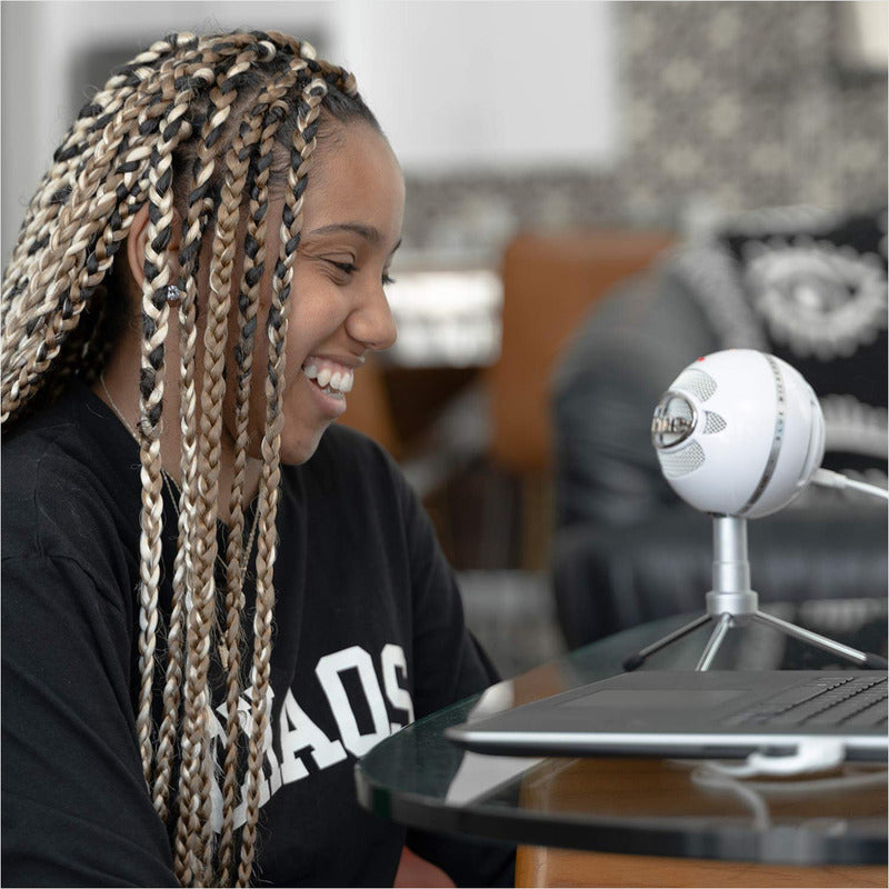 Micrófono Usb Grabación Streaming Blue Snowball Ice Blanco