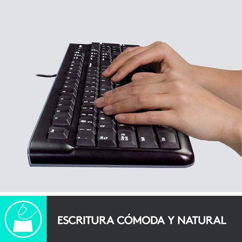 Combo Teclado Y Mouse Usb Plug And Play Logitech Mk120