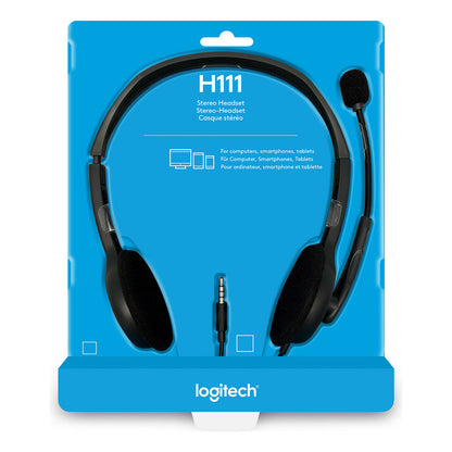 Auriculares Multidispositivo Logitech H111, Con Micrófono