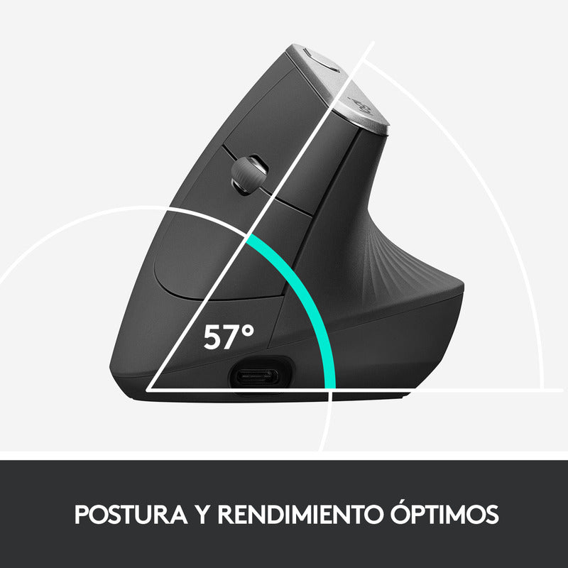 Mouse Ergonómico Avanzado Recargable Logitech Mx Vertical