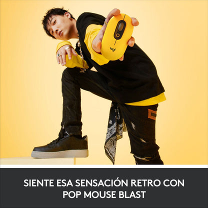 Mouse Inalámbrico Logitech Pop Blast Con Botón Emojis