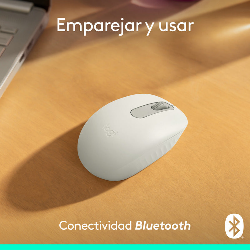 Mouse Inalámbrico Bluetooth Logitech M196, Blanco