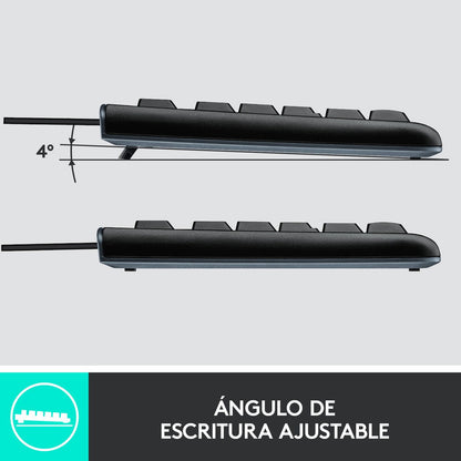 Combo Teclado Y Mouse Usb Plug And Play Logitech Mk120
