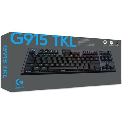 Teclado Gamer Logitech G915 Tkl, Mecánico Inalámbrico