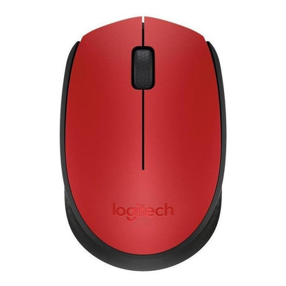 Mouse Inalámbrico Logitech M170, Cómodo Y Portátil, Rojo