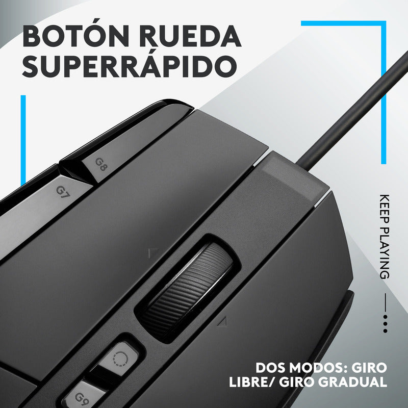 Mouse Gamer Logitech G502 X, Switches Lightforce / Hero 25k