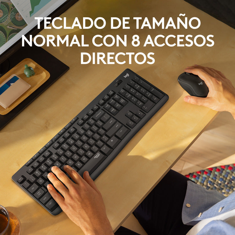 Combo Inalámbrico Logitech Mk295, Silencioso Teclado Y Mouse