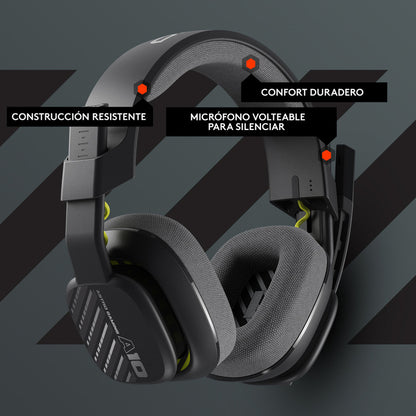 Audífonos Gamer Astro A10 Gen 2, Pc/Ps5/Ps4, Xbox, Negro