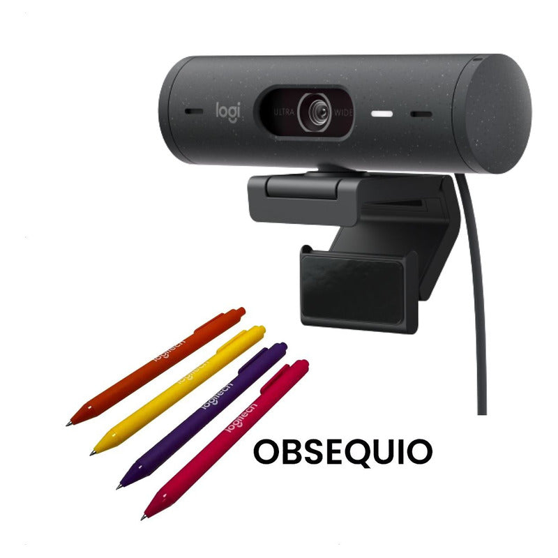 Webcam Full Hd 1080p, Rightlight 4, Logitech Brio 500 Negro