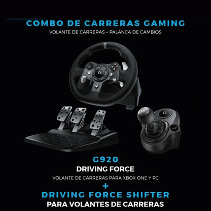 Ultimate Racing Kit Timón Logitech G920 + Palanca + Soporte4