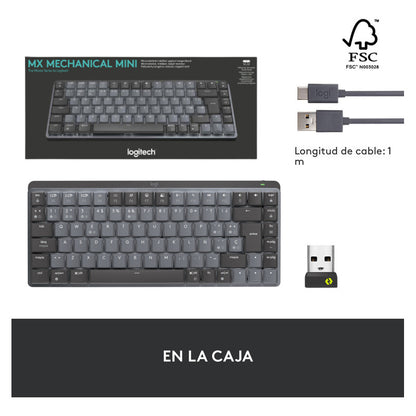 Teclado Recargable Avanzado Logitech Mx Mechanical Mini