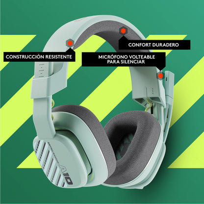 Audífonos Gamer Astro A10 Gen 2, Pc/ps5/ps4, Xbox Menta