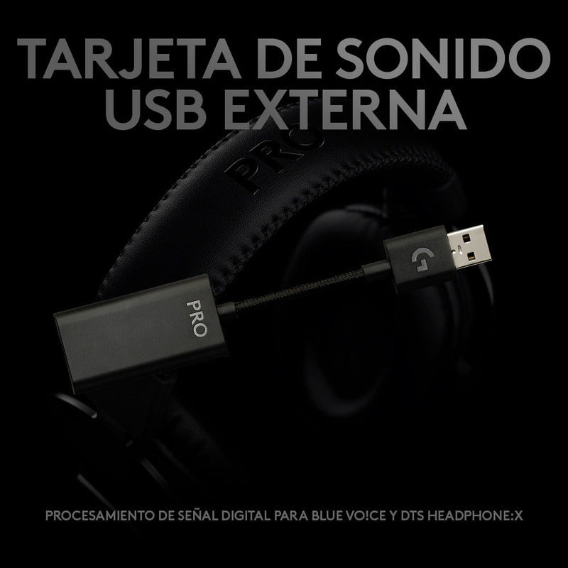Diadema Gamer Logitech G Pro X, 7.1 Profesional, Pc Ps4 Xbox