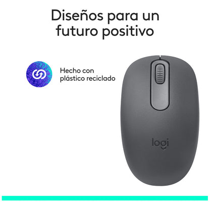 Mouse Inalámbrico Bluetooth Logitech M196, Grafito