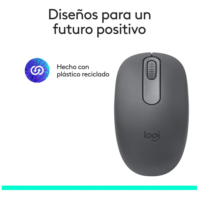 Mouse Inalámbrico Bluetooth Logitech M196, Grafito