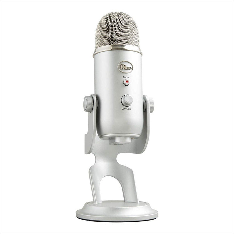 Micrófono Usb Profesional Blue Yeti, Grabación Streaming Silver