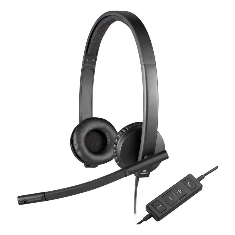 Diadema Logitech H570e Estéreo, Usb Con Comodidad Y Duración