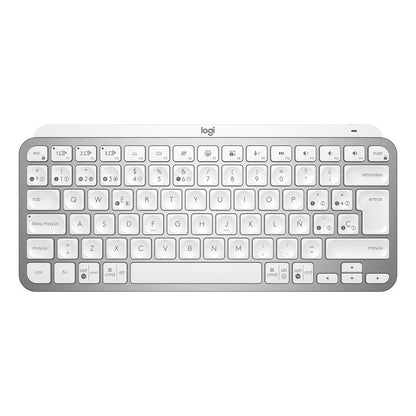 Teclado Avanzado Recargable Logitech Mx Keys Mini Gris Pálido