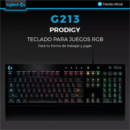 Logitech Gaming: Teclado G213 + Mouse G203 + Pad Mouse G240