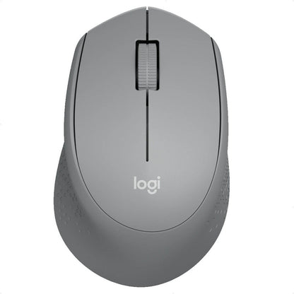 Mouse Inalámbrico Logitech M280, Cómodo Diseño Curvo, Gris