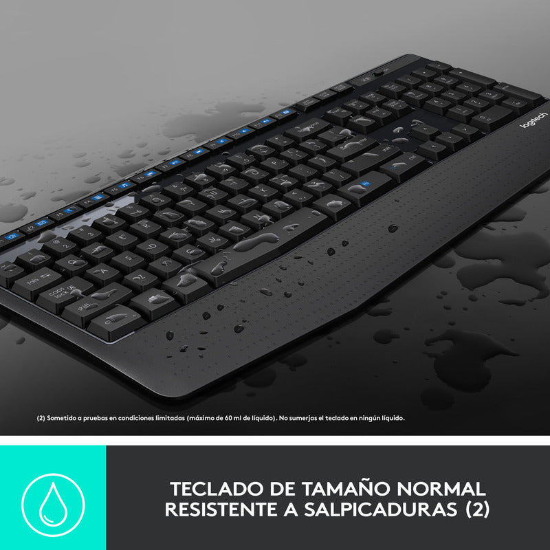 Combo Inalámbrico Logitech Mk345, Teclado Multimedia Y Mouse