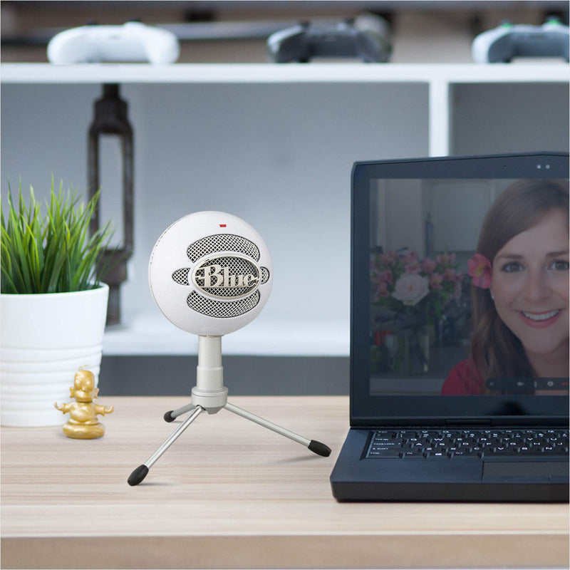 Micrófono Usb Grabación Streaming Blue Snowball Ice Blanco
