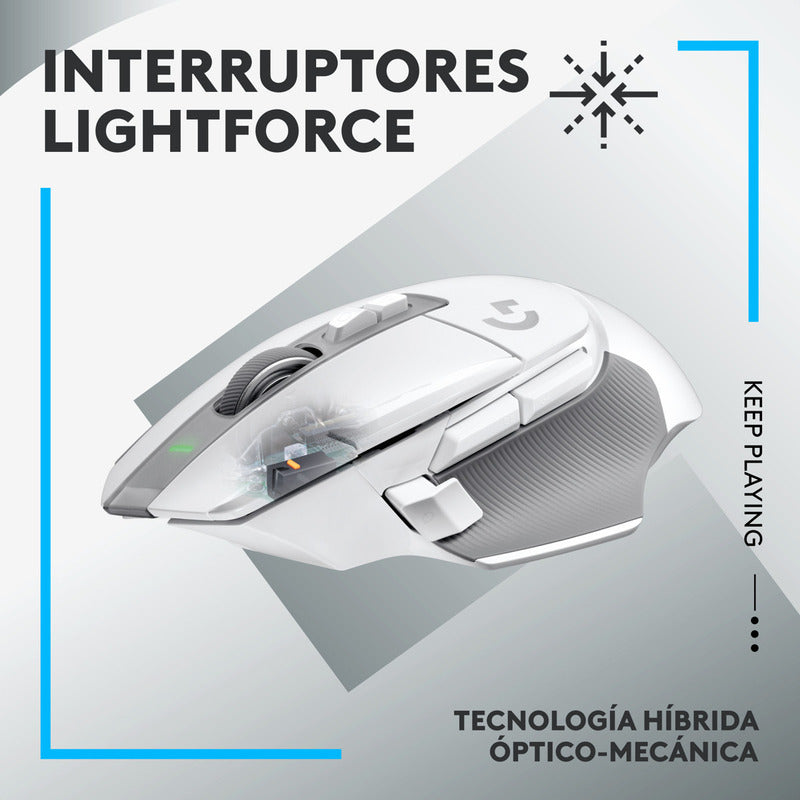 Mouse Inalámbrico Recargable Logitech G502 X Lightspeed