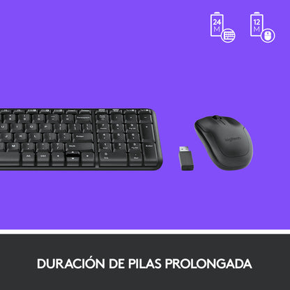 Combo Inalámbrico Logitech Mk220 + Pad Mouse Studio Series