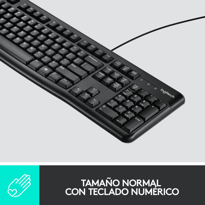 Combo Teclado Y Mouse Usb Plug And Play Logitech Mk120