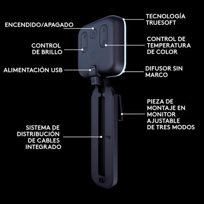 Luz Premium Para Streaming Con Truesoft Logitech Litra Glow