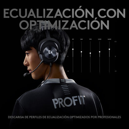 Diadema Gamer Logitech G Pro X, 7.1 Profesional, Pc Ps4 Xbox