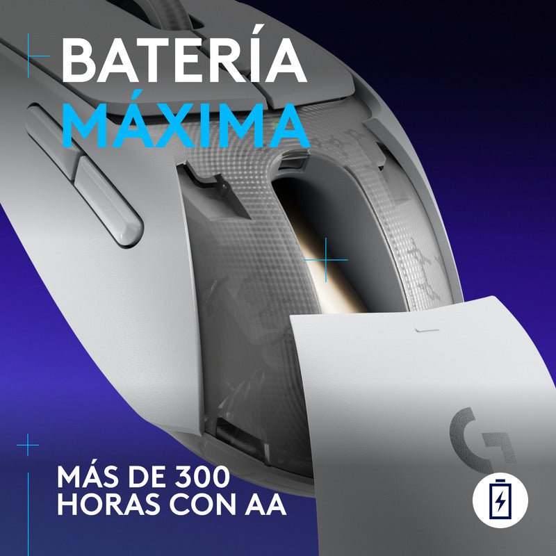 Mouse Gamer Inalámbrico Logitech G309 Lightspeed 25.600dpi, Blanco