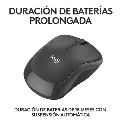 Mouse Bluetooth Logitech M240 Silent, Un 90% Silencioso, Negro