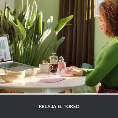 Mouse Ergonómico Logitech Lift Vertical Avanzado, Rosado